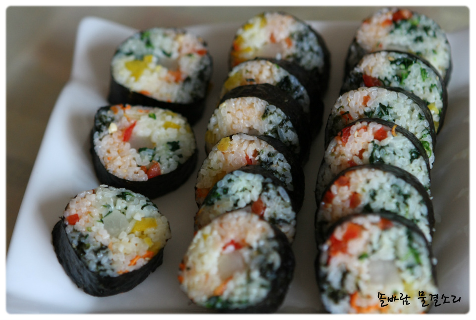 오색김밥 이미지