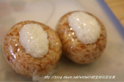 유치원에서 인기최고 <밥새우 강아지 주먹밥>