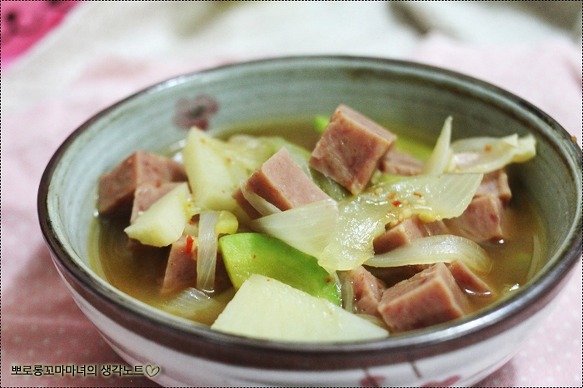 스팸찌개 만들기