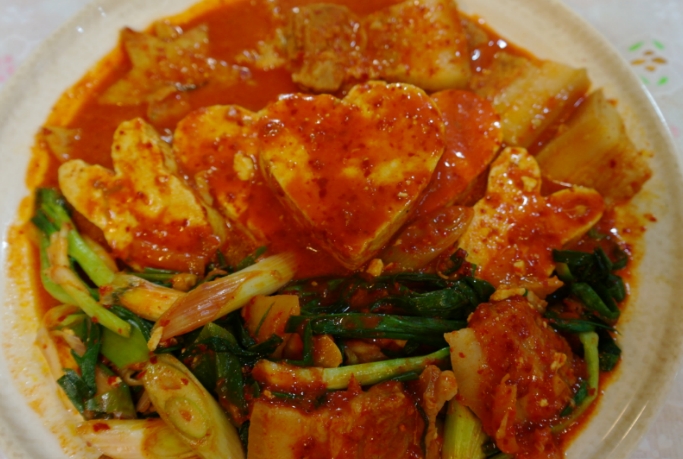 두부김치찌개