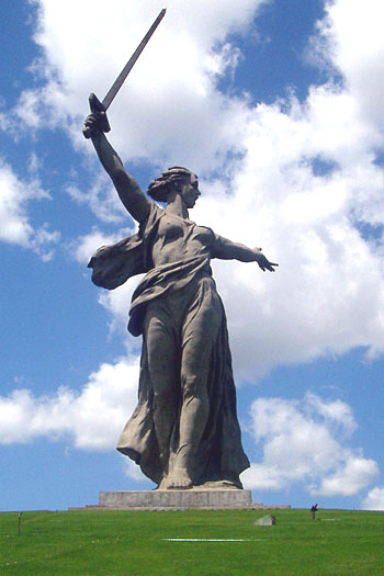 러시아 볼고그라드의  평화의 모국상 (母國像,Statue of Mother Russia) 