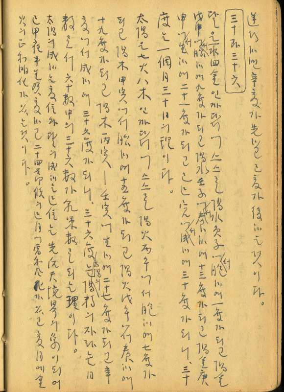 三十과 三十六