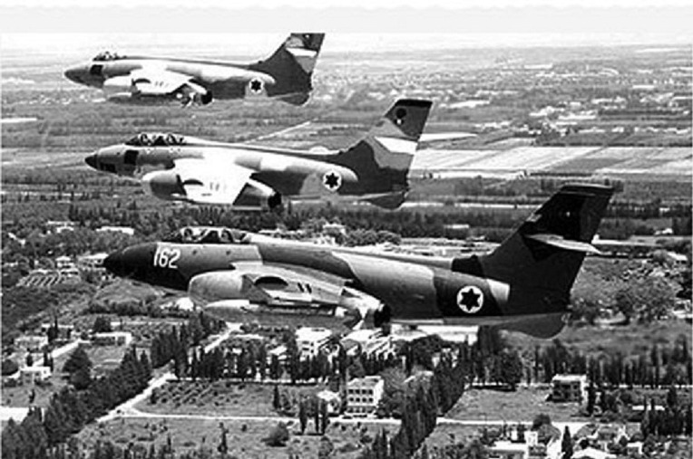 6일 전쟁 당시 이스라엘 공군의 보뚜르2N 전폭기- Six days War during Israeli Air Force Vautour2N Fighter-bomber
