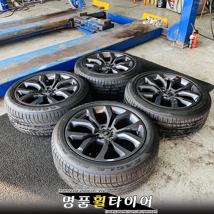 레인지로버 보그 SVA 신형 초임판 21인치 휠타이어세트 굳이어타이어 이글F1 SUV 4X4 275/45R21 2754521 275 45 21