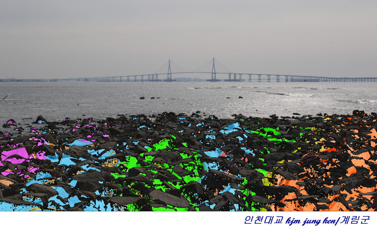 인천대교 사진 창작/영종도 남측해서 바라본 인천대교 